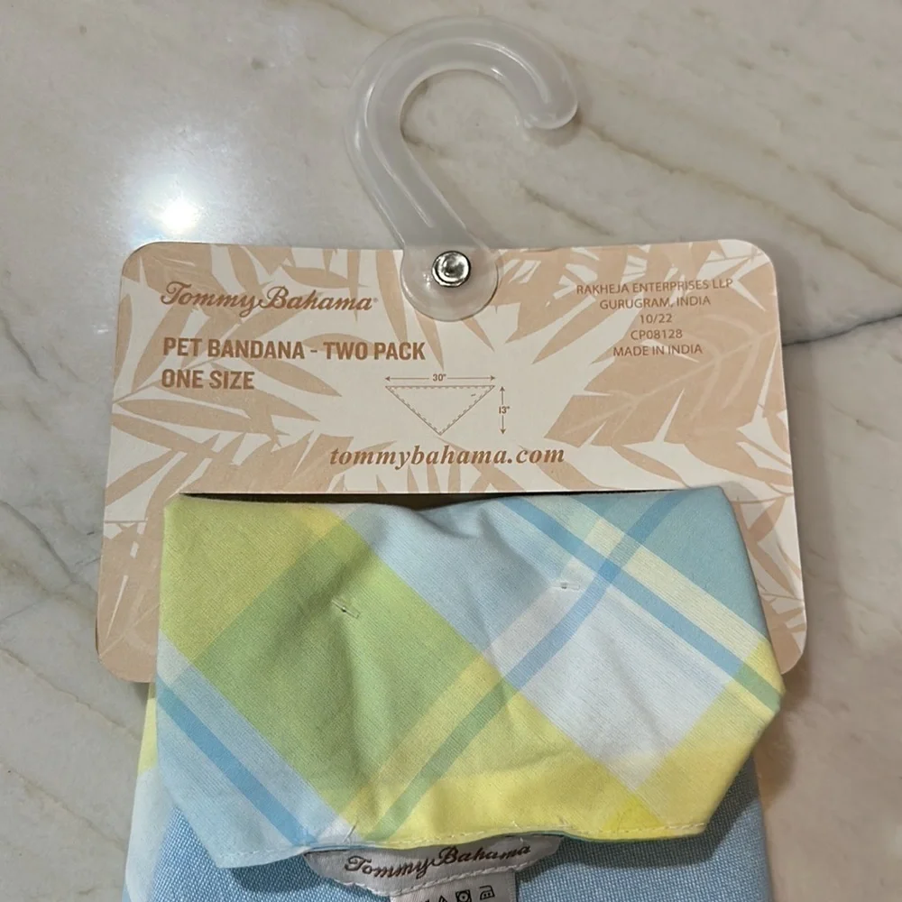 Tommy Bahama Pet Bandanas 2 pack. NWT